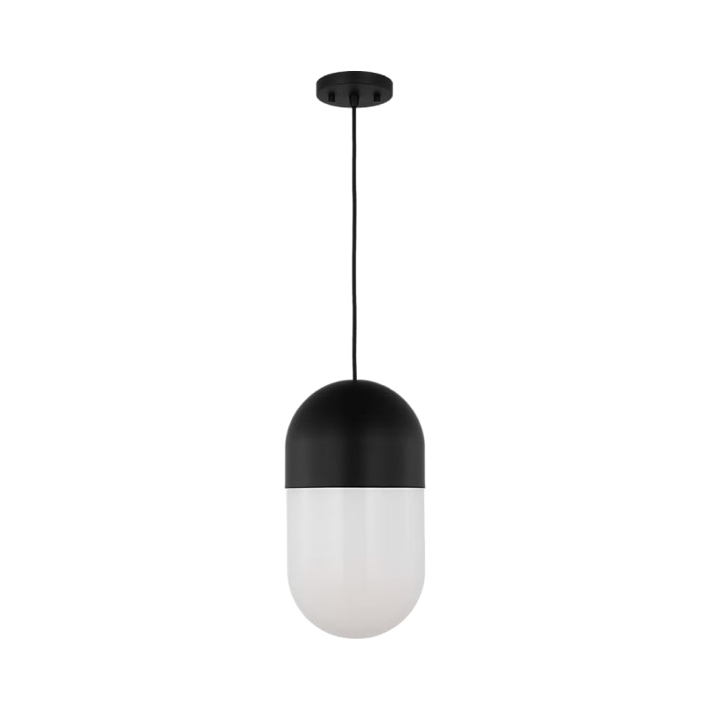Visual Comfort DJP1141 Foster 1-lt 8" Medium Pendant - Midnight Black
