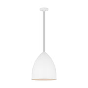 Visual Comfort DJP1151 Huron 1-lt 13" Medium Pendant - Matte White