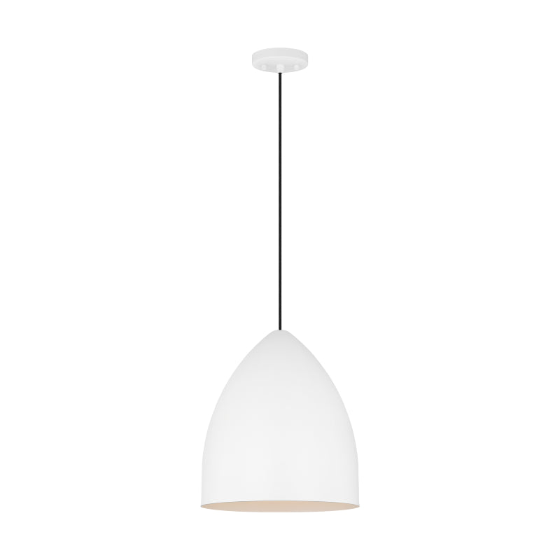 Visual Comfort DJP1151 Huron 1-lt 13" Medium Pendant - Matte White