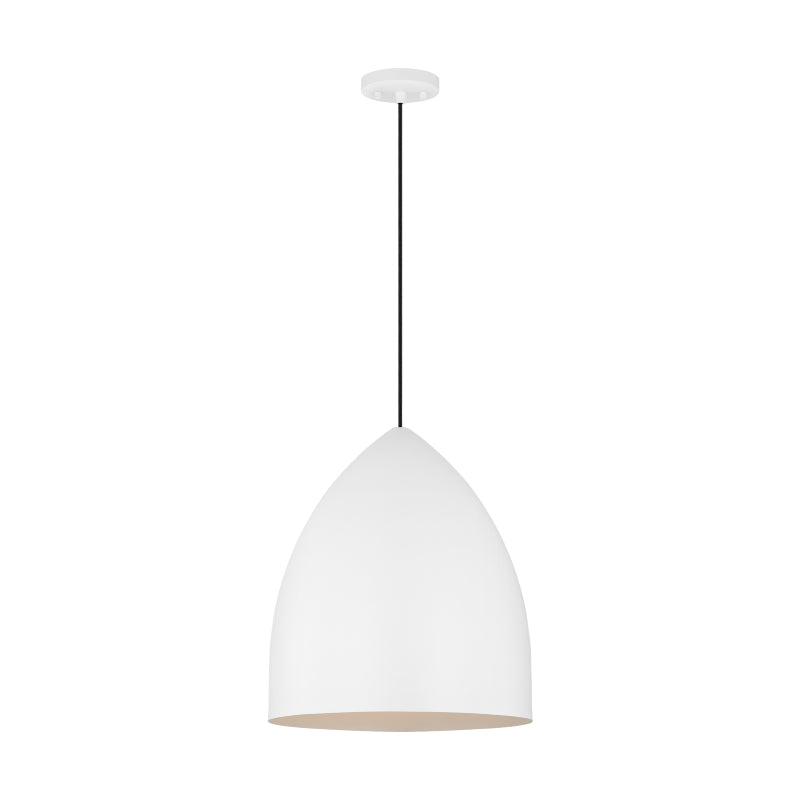 Visual Comfort DJP1161 Huron 1-lt 17" Large Pendant - Matte White