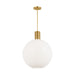 Visual Comfort DJP1191 Colewood 1-lt 20" Large Pendant - Satin Brass