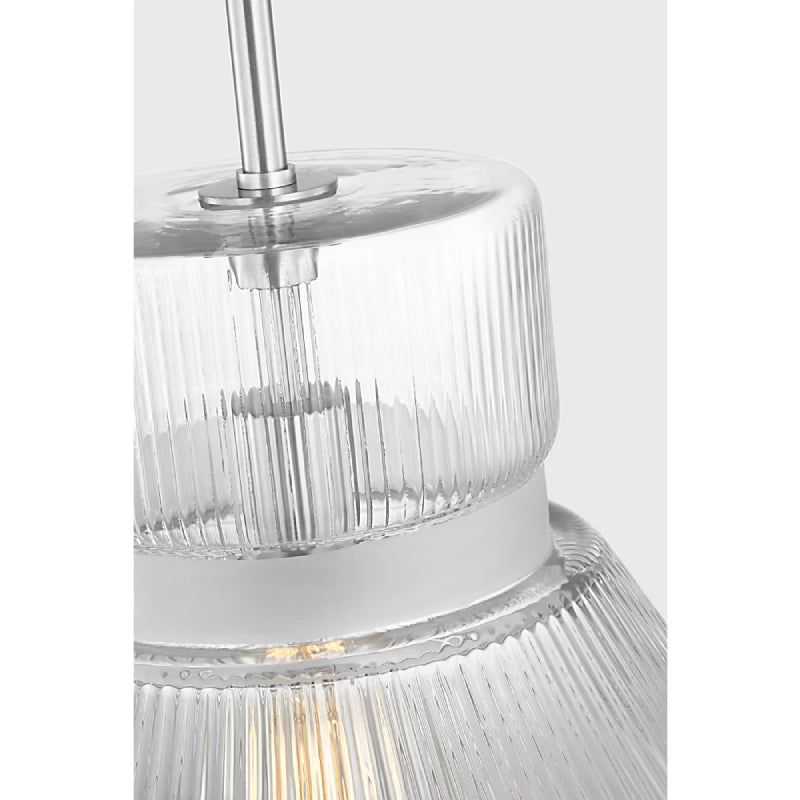 Visual Comfort DJP1201 Liouet 1-lt 18" Large Pendant - Brushed Nickel
