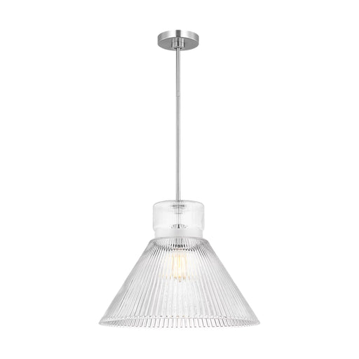 Visual Comfort DJP1201 Liouet 1-lt 18" Large Pendant - Brushed Nickel