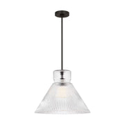 Visual Comfort DJP1201 Liouet 1-lt 18" Large Pendant - Midnight Black