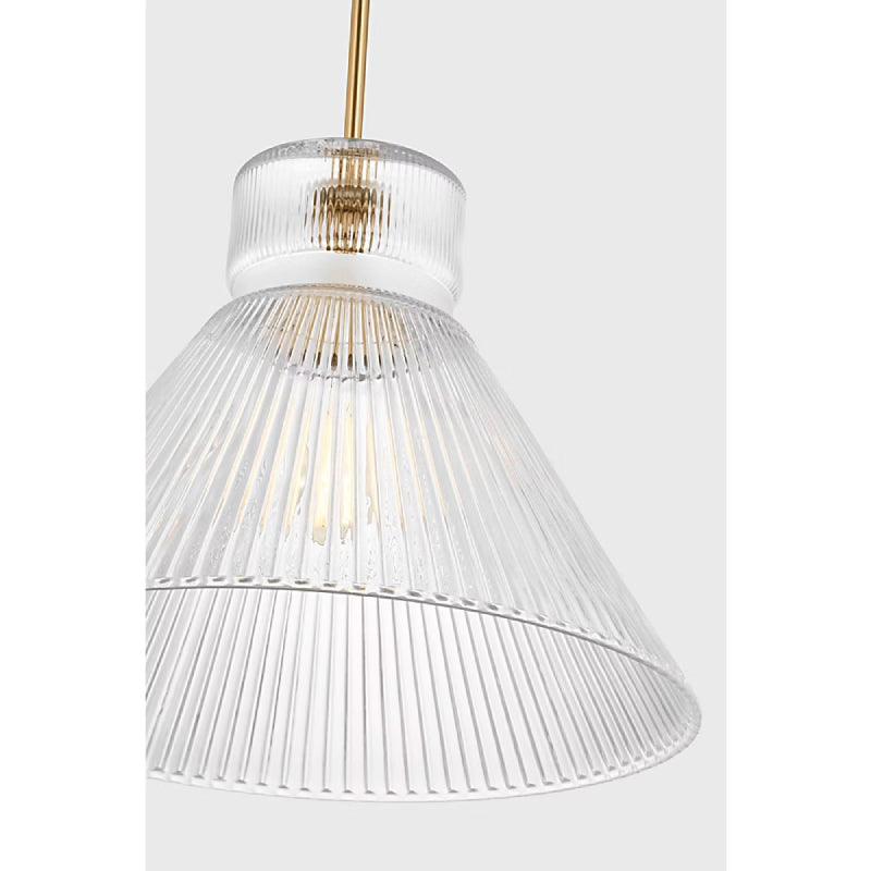 Visual Comfort DJP1201 Liouet 1-lt 18" Large Pendant - Satin Brass