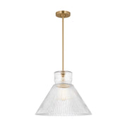 Visual Comfort DJP1201 Liouet 1-lt 18" Large Pendant - Satin Brass