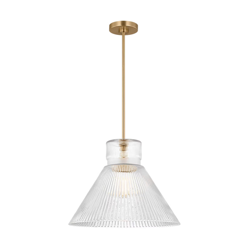 Visual Comfort DJP1201 Liouet 1-lt 18" Large Pendant - Satin Brass