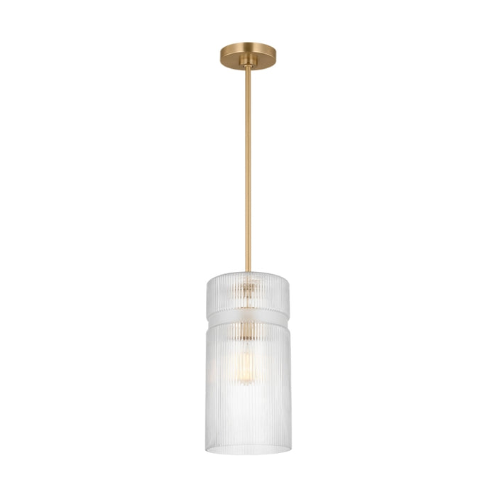 Visual Comfort DJP1211 Liouet 1-lt 7" Small Pendant - Satin Brass