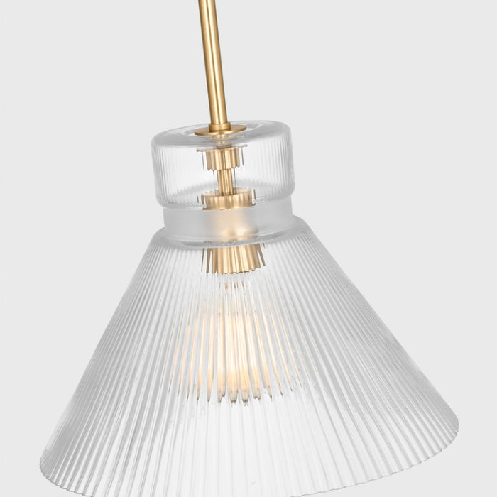 Visual Comfort DJP1221 Liouet 1-lt 12" Medium Pendant - Satin Brass
