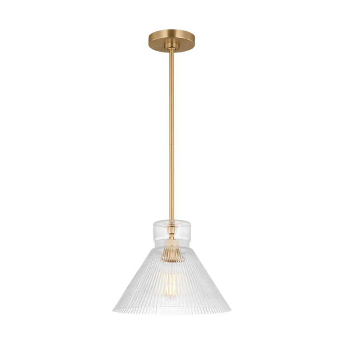 Visual Comfort DJP1221 Liouet 1-lt 12" Medium Pendant - Satin Brass