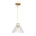 Visual Comfort DJP1221 Liouet 1-lt 12" Medium Pendant - Satin Brass