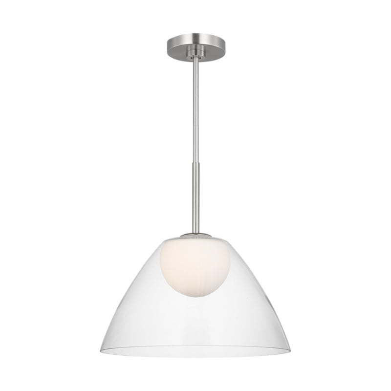 Visual Comfort DJP1251 Suma 1-lt 16" Medium Pendant - Brushed Nickel