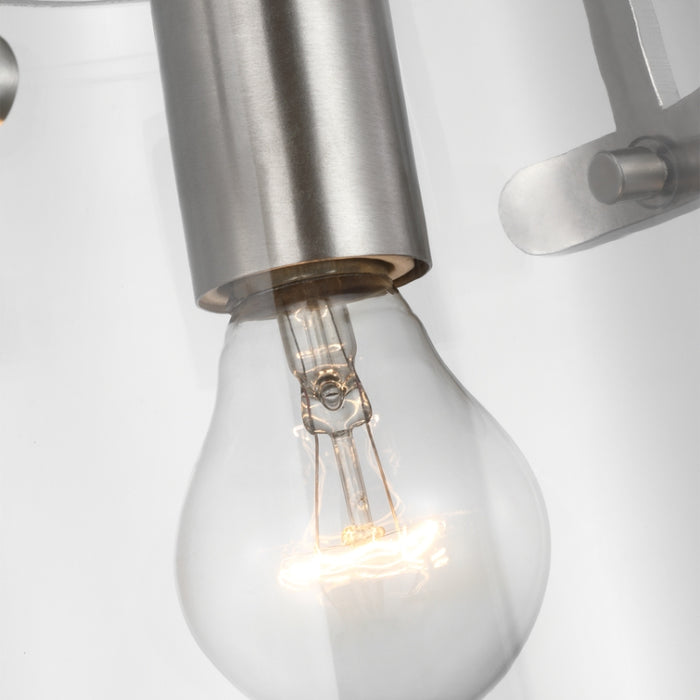 Visual Comfort DJP1261 Crofton 1-lt 8" Small Pendant - Brushed Nickel