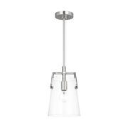 Visual Comfort DJP1261 Crofton 1-lt 8" Small Pendant - Brushed Nickel