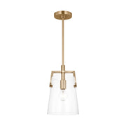Visual Comfort DJP1261 Crofton 1-lt 8" Small Pendant - Satin Brass