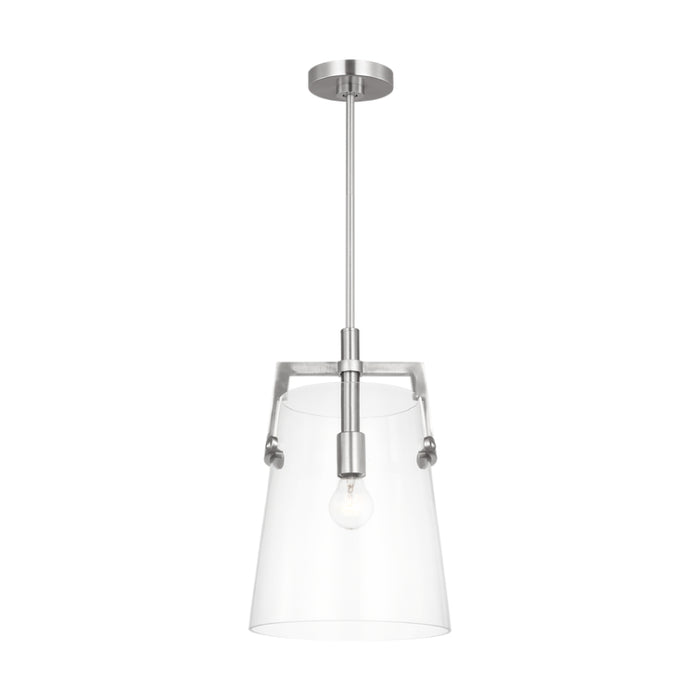 Visual Comfort DJP1271 Crofton 1-lt 10" Medium Pendant - Brushed Nickel
