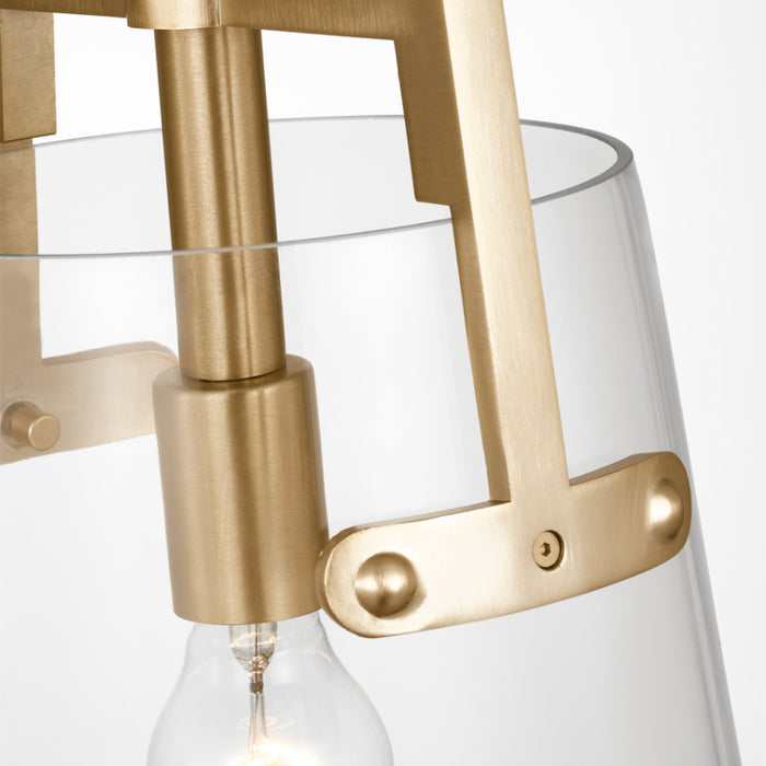 Visual Comfort DJP1271 Crofton 1-lt 10" Medium Pendant - Satin Brass