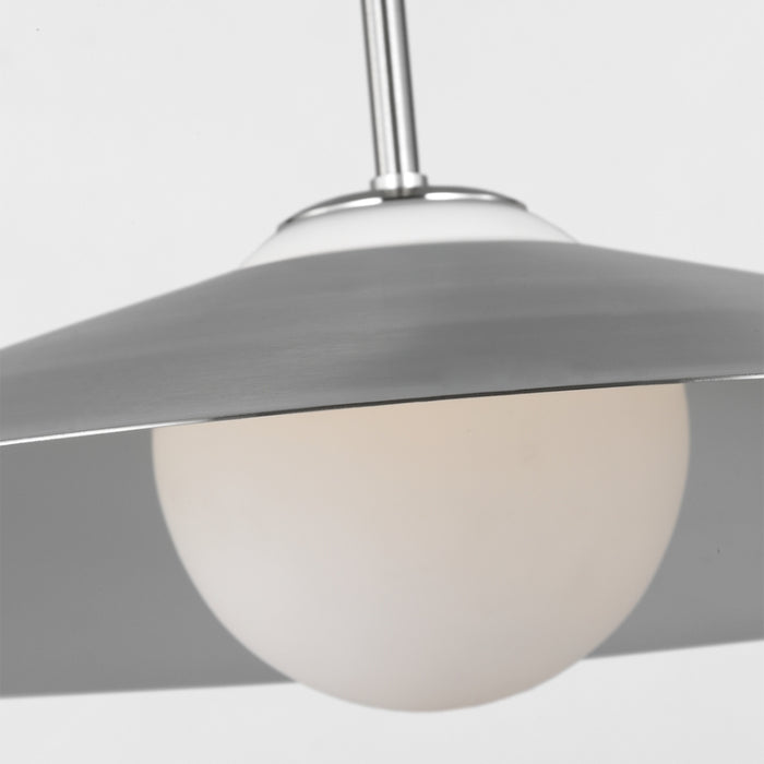 Visual Comfort DJP1281 Astra 1-lt 24" LED Medium Pendant - Brushed Nickel