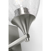 Visual Comfort DJV1021 Toffino 1-lt 9" Tall Small Wall Sconce - Brushed Steel/Clear Glass