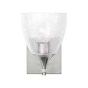 Visual Comfort DJV1021 Toffino 1-lt 9" Tall Small Wall Sconce - Brushed Steel/Clear Glass