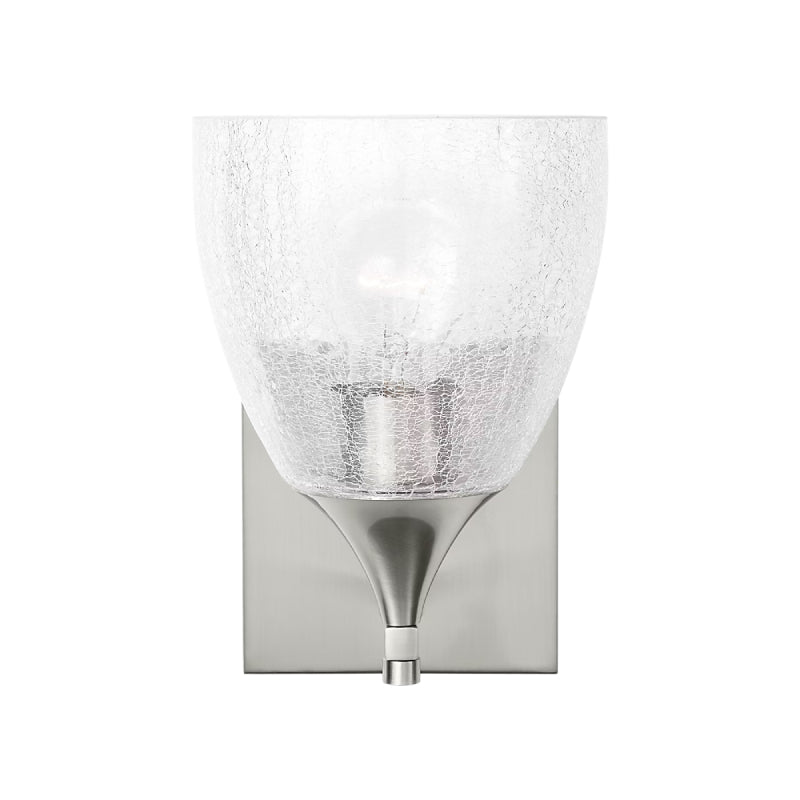 Visual Comfort DJV1021 Toffino 1-lt 9" Tall Small Wall Sconce - Brushed Steel/Clear Glass