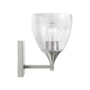 Visual Comfort DJV1021 Toffino 1-lt 9" Tall Small Wall Sconce - Brushed Steel/Clear Glass