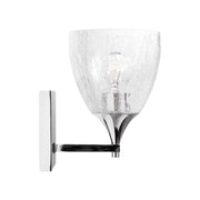 Visual Comfort DJV1021 Toffino 1-lt 9" Tall Small Wall Sconce - Chrome/Clear Glass