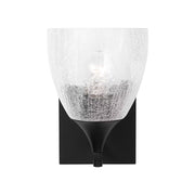 Visual Comfort DJV1021 Toffino 1-lt 9" Tall Small Wall Sconce - Midnight Black/Clear Glass
