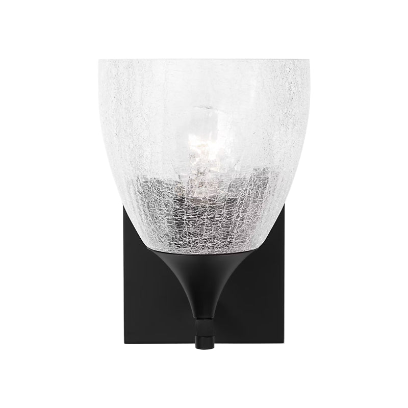 Visual Comfort DJV1021 Toffino 1-lt 9" Tall Small Wall Sconce - Midnight Black/Clear Glass