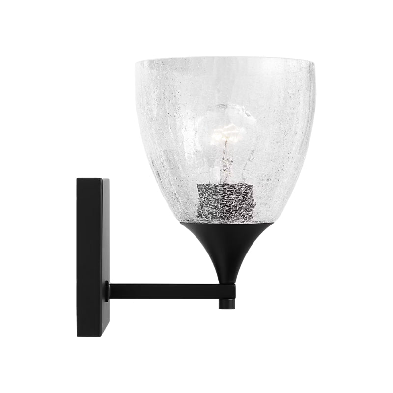 Visual Comfort DJV1021 Toffino 1-lt 9" Tall Small Wall Sconce - Midnight Black/Clear Glass