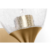 Visual Comfort DJV1021 Toffino 1-lt 9" Tall Small Wall Sconce - Satin Brass/Clear Glass