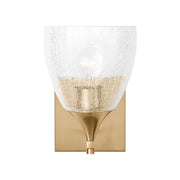 Visual Comfort DJV1021 Toffino 1-lt 9" Tall Small Wall Sconce - Satin Brass/Clear Glass