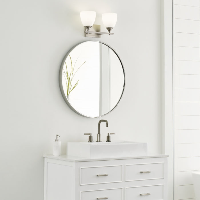 Visual Comfort DJV1022 Toffino 2-lt 16" Vanity Light - Brushed Steel