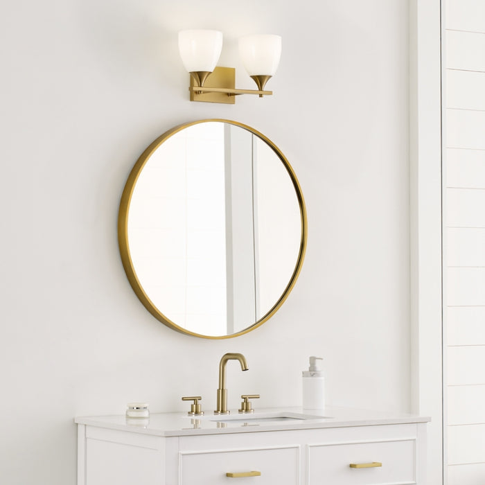 Visual Comfort DJV1022 Toffino 2-lt 16" Vanity Light - Satin Brass