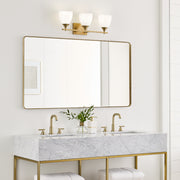 Visual Comfort DJV1023 Toffino 3-lt 26" Vanity Light - Satin Brass/Milk Glass