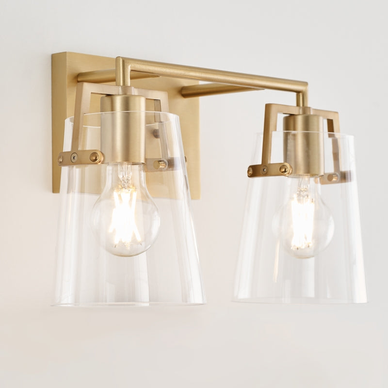 Visual Comfort DJV1032 Crofton 2-lt 15" Vanity Light - Satin Brass