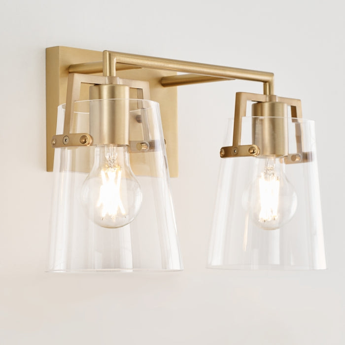 Visual Comfort DJV1032 Crofton 2-lt 15" Vanity Light - Satin Brass