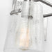 Visual Comfort DJV1034 Crofton 4-lt 33" Vanity Light - Brushed Steel Clear Crackle Glass
