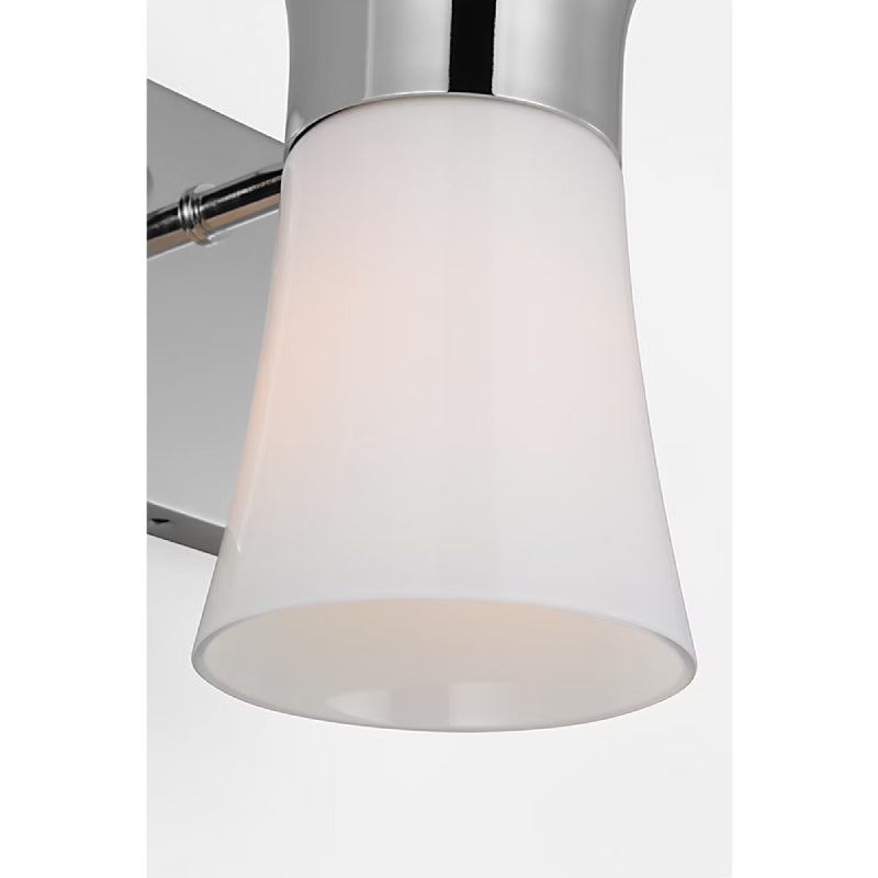 Visual Comfort DJV1081 Roy 1-lt 7" Tall Small Bath Vanity Light - Chrome