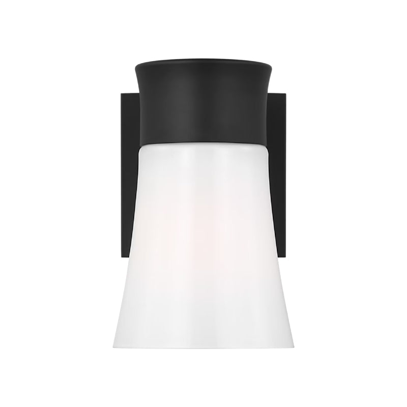 Visual Comfort DJV1081 Roy 1-lt 7" Tall Small Bath Vanity Light - Midnight Black