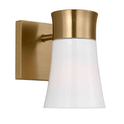 Visual Comfort DJV1081 Roy 1-lt 7" Tall Small Bath Vanity Light - Satin Brass