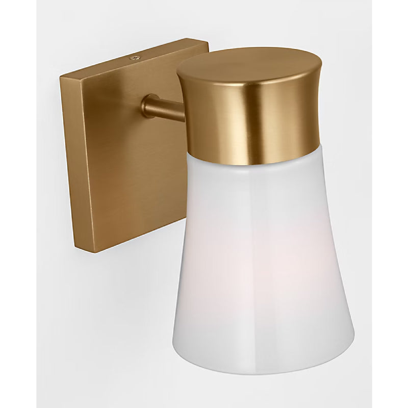 Visual Comfort DJV1081 Roy 1-lt 7" Tall Small Bath Vanity Light - Satin Brass