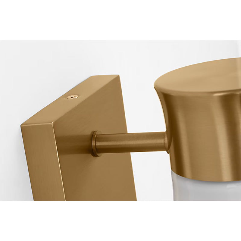 Visual Comfort DJV1081 Roy 1-lt 7" Tall Small Bath Vanity Light - Satin Brass