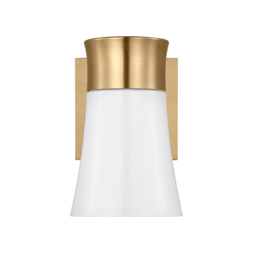 Visual Comfort DJV1081 Roy 1-lt 7" Tall Small Bath Vanity Light - Satin Brass