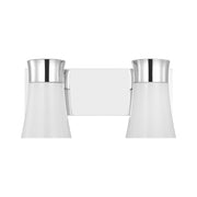 Visual Comfort DJV1082 Roy 2-lt 15" Bath Vanity Sconce - Chrome
