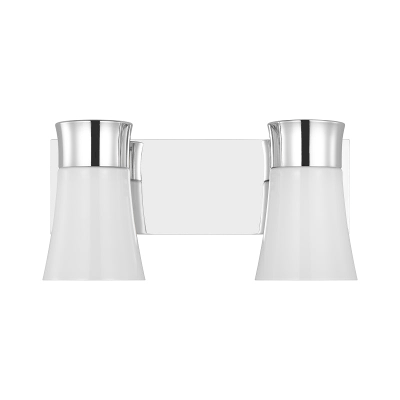 Visual Comfort DJV1082 Roy 2-lt 15" Bath Vanity Sconce - Chrome