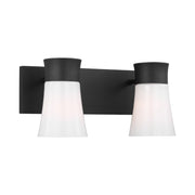 Visual Comfort DJV1082 Roy 2-lt 15" Bath Vanity Sconce - Midnight Black