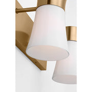 Visual Comfort DJV1082 Roy 2-lt 15" Bath Vanity Sconce - Satin Brass
