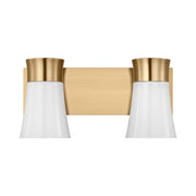 Visual Comfort DJV1082 Roy 2-lt 15" Bath Vanity Sconce - Satin Brass