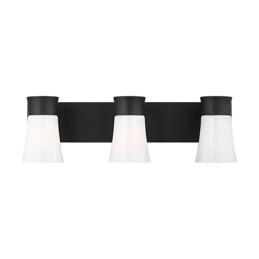 Visual Comfort DJV1083 Roy 3-lt 15" Large Bath Vanity Sconce - Midnight Black